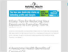 Tablet Screenshot of naturalhealthezine.com